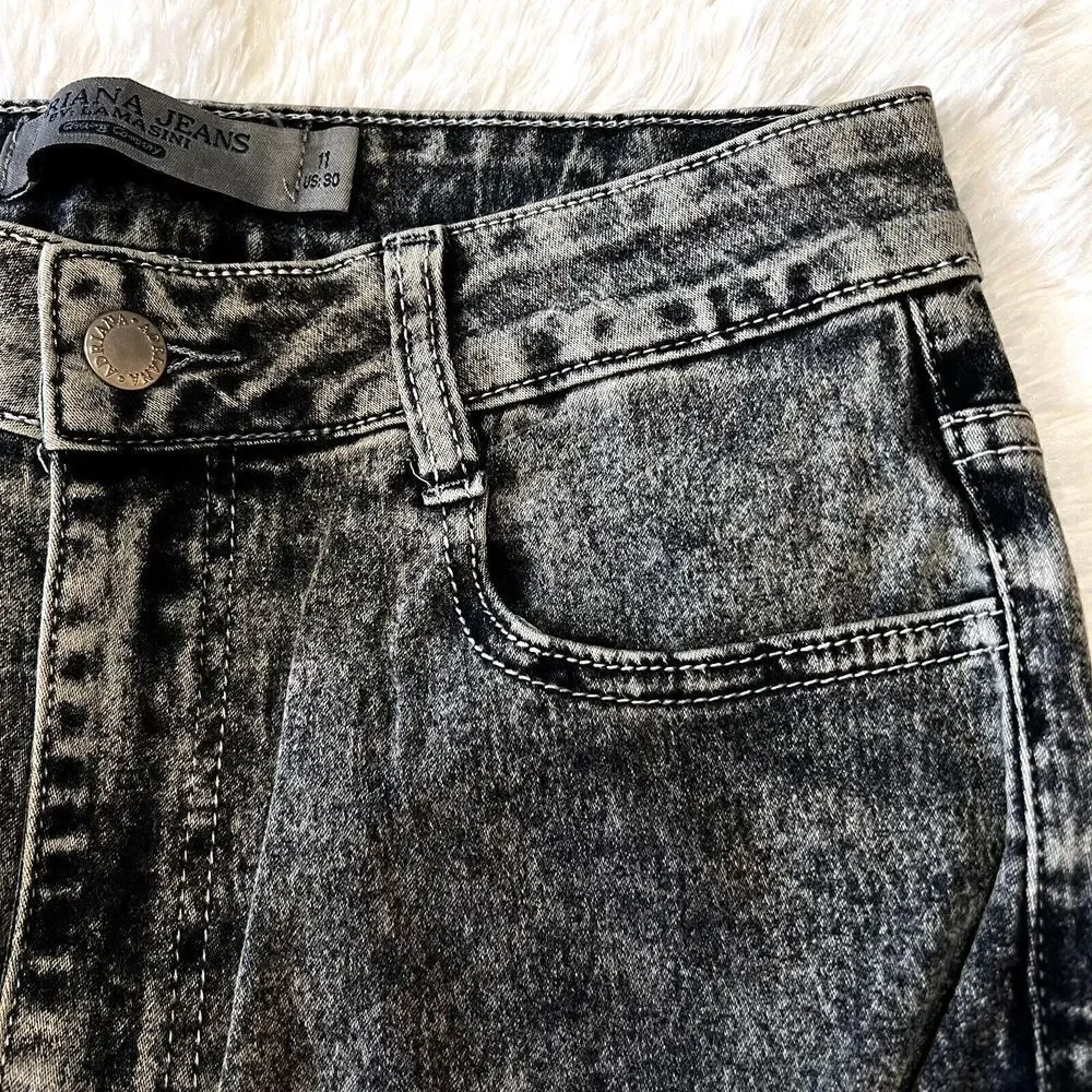 ADRIANA JEANS By LAMASINI Women's Jeans Ripped 5 Pockets Stretch Size 11